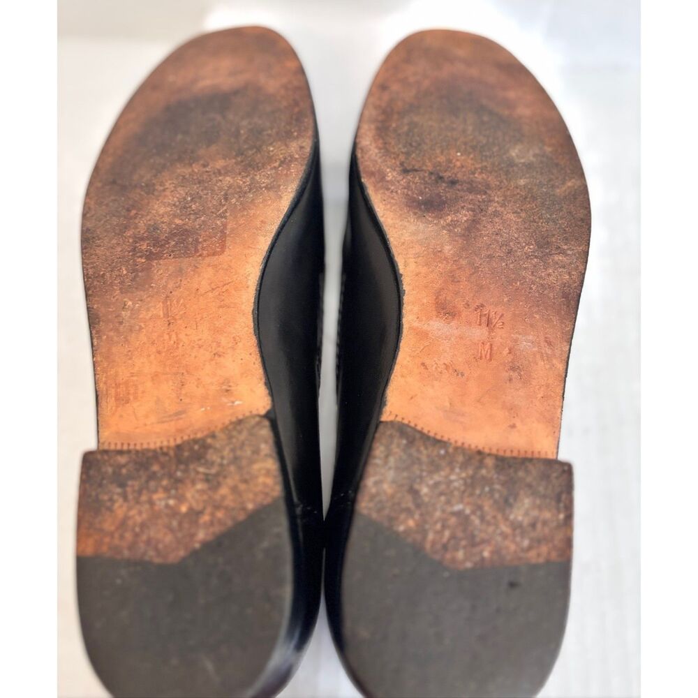 Cole Haan Bragano Black Premium Leather Tassel Kiltie Loafers Italy 11.5 M RARE - Picture 11 of 12